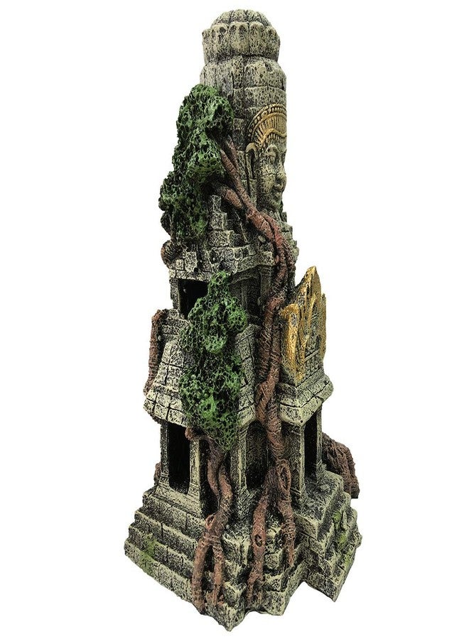 SLOCME Aquarium Large Angkor Wat Buddha Statue Temple Decorations - Angkor Buddha Decor Fish Tank Large Statue Ornament - Image 5